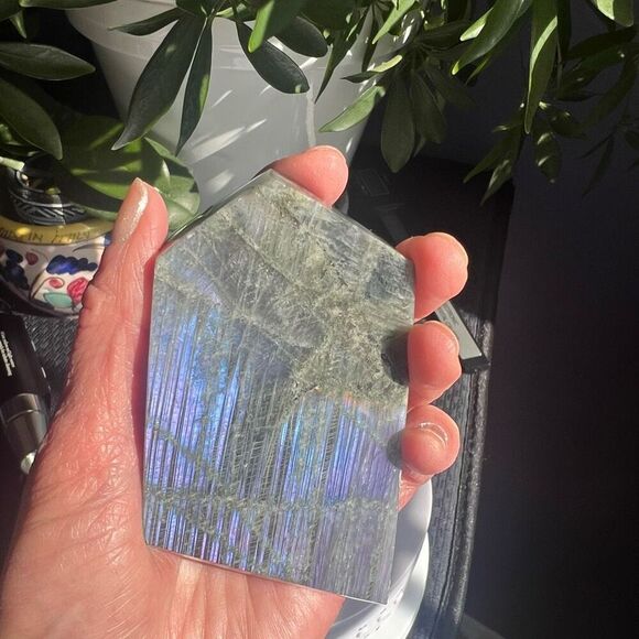 Labradorite Crystal Freeform Meditation Stone (#2) - Picture 2 of 16